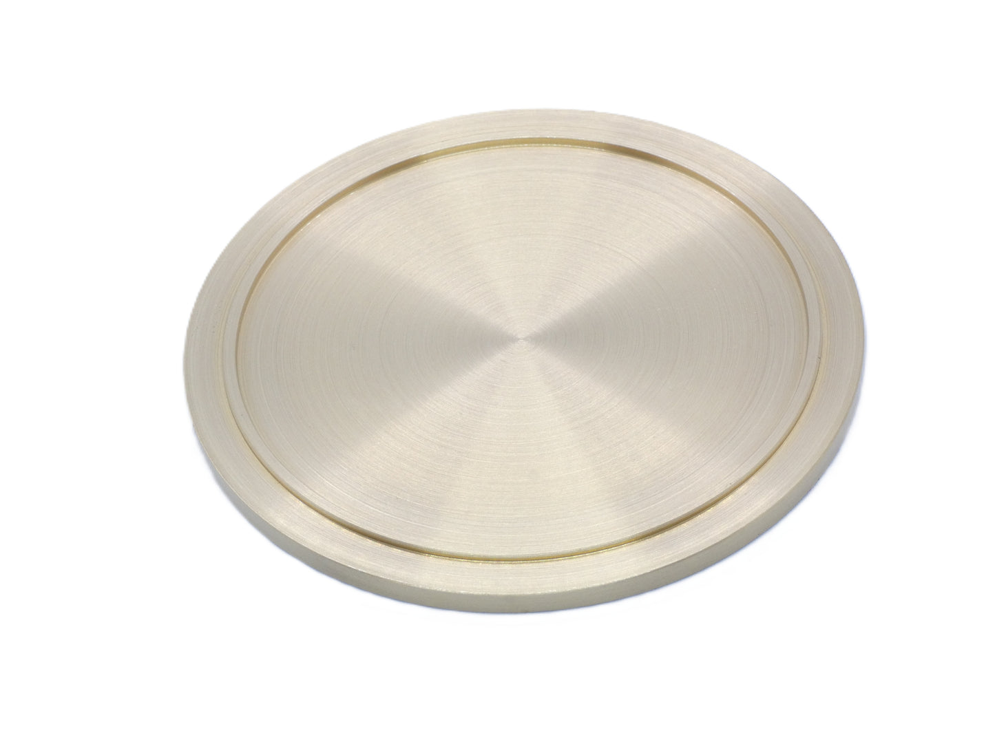 MacKinlay Modern Wool Tartan Brass Coasters