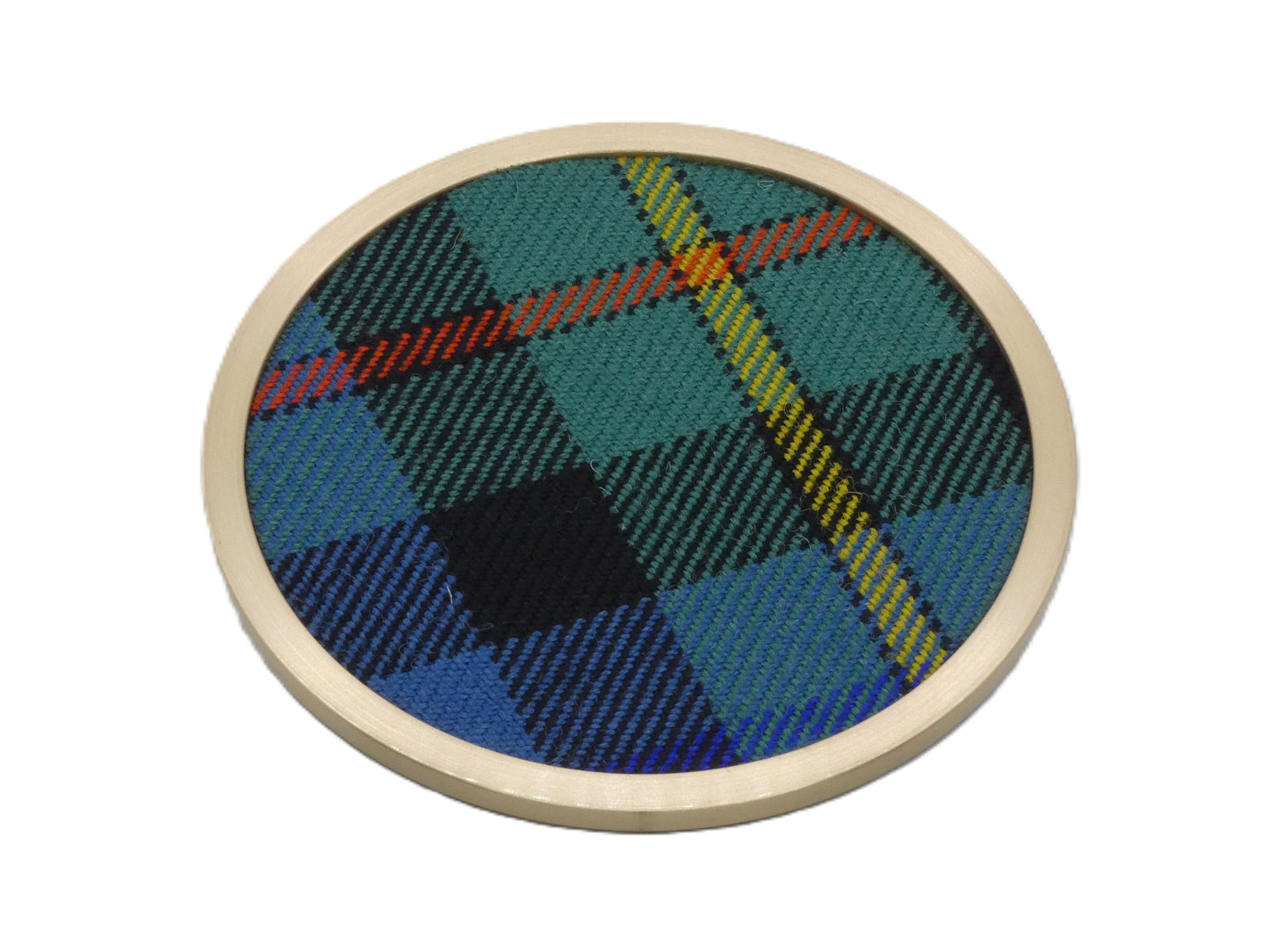 Clan Smith Ancient Tartan Brass Coaster
